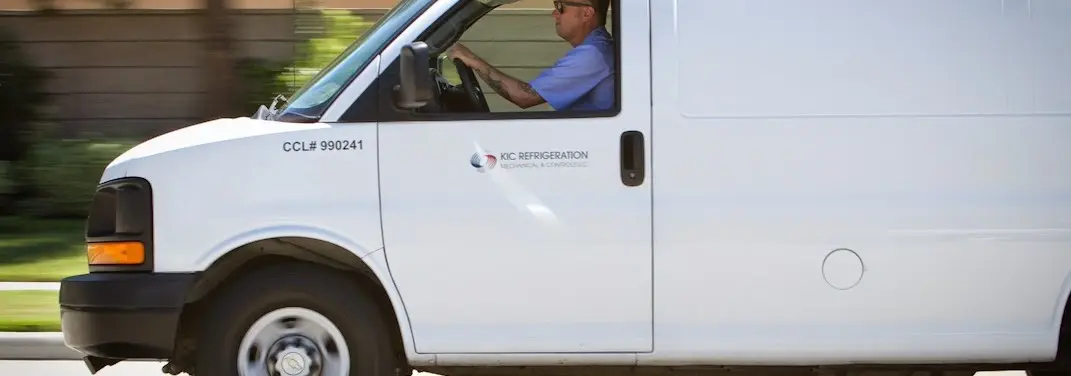 KIC Refrigeration service vehicle serving Cranberry area